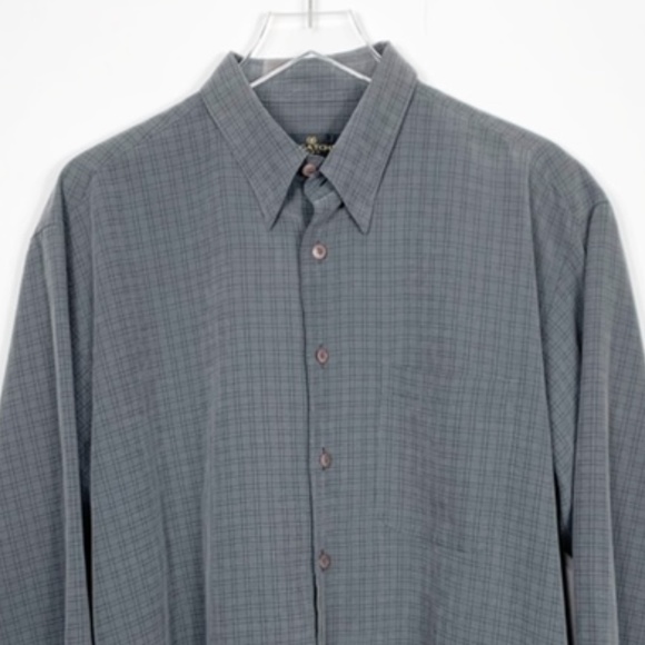 Bugatchi Gray/Black Checked Button Down Shirt - Picture 2 of 8
